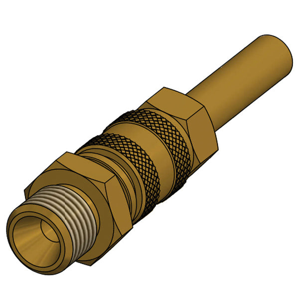 Snabbkoppling gasol, Ø8mm rör - 1/4" hangänga