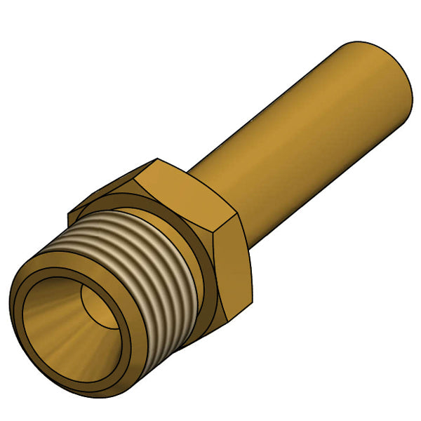 Gas Ø8mm rörstos - LH1/4" gänga