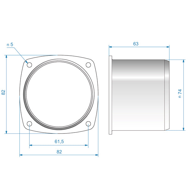 Slangadapter till ventilator 480970