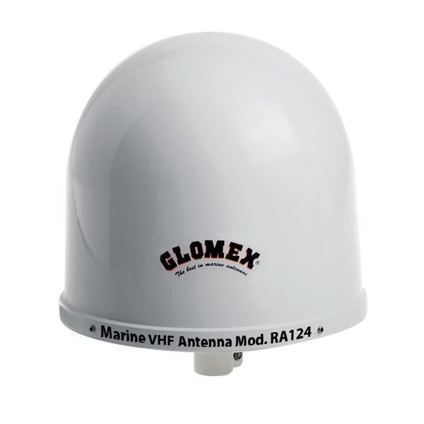 Glomex RA124 VHF-antenn med 9m kabel, PL 259-kontakt och beslag