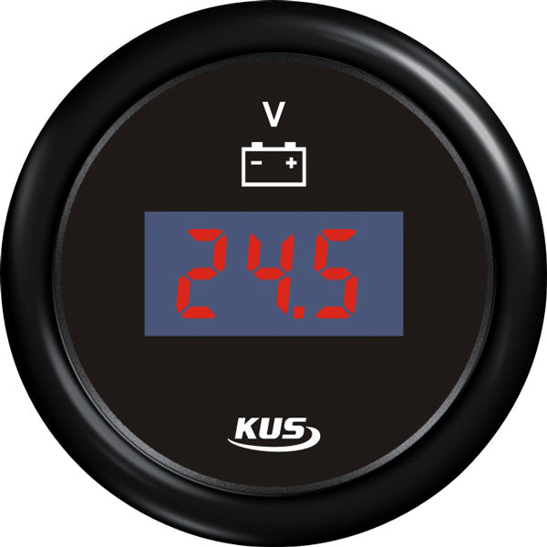 Kus digital voltmeter 9-32v, svart, 12/24V