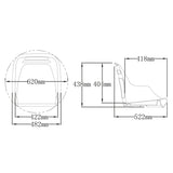 ESM AD49 stol grå polyetylen