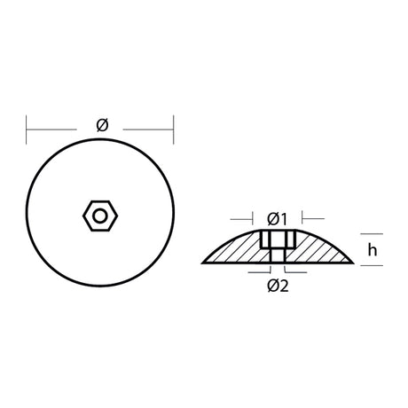 Roderanod Alu, 1 par, Ø72mm 150gr