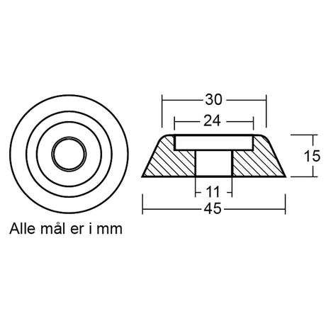 Zinkanod lewmar serie 185 (589350)