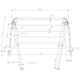 Badplattform l-81cm d-45cm Ø25mm rör