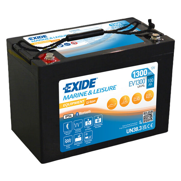 Exide EV1300 lithium batteri 100A