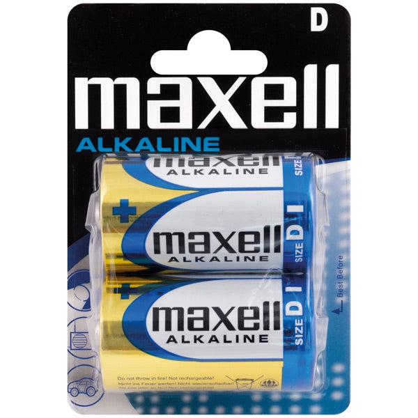 Maxell Alkalline D / LR20-batterier - 2st.