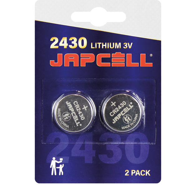 Japcell CR2430 3V litium batteri 2 st