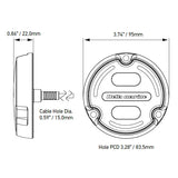 Hella undervattensljus Apelo A1 1800 lumen vit/blå 9-32v