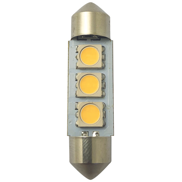 1852 LED pinolpære 37mm 10-35vdc 0,6/6W - 2 pak