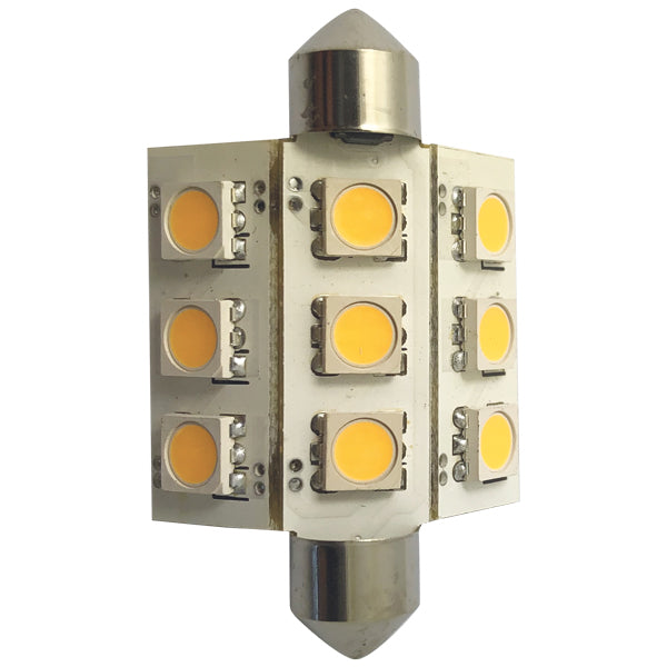 1852 LED pinolpære 42mm 10-36vdc 2/15W - 2 pak