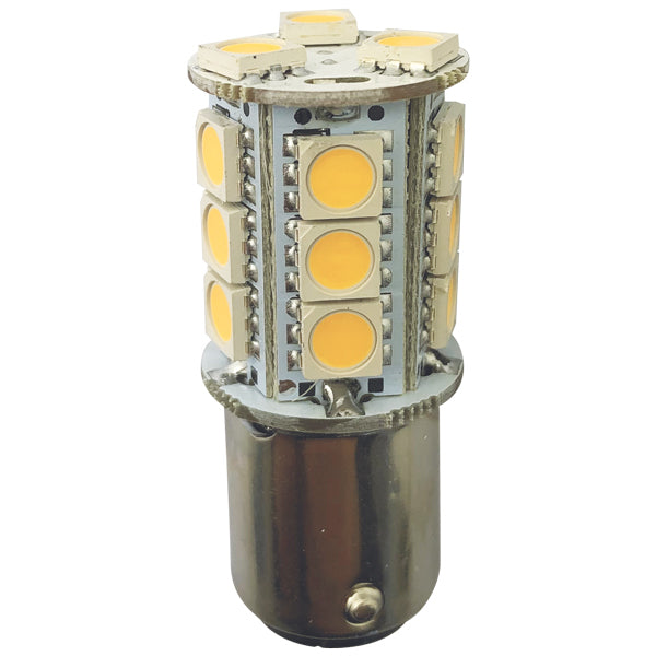 1852 LED pære Ba15D,10-36V 2,4/25W 2700K- 2 pak