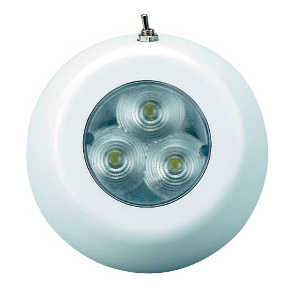 LED-lampa med kont.12/24 V -vitt ljus IP67