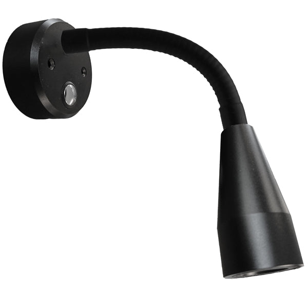 Casolux Mary Flex vägglampa flex mini alu. svart 10-30v