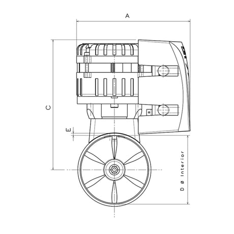 Max Power Bogpropeller Eco 130 48V duo Ø185