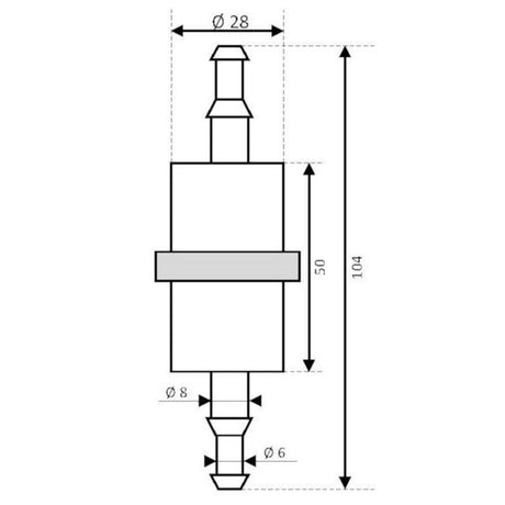 Filter diesel & bensin max 2000cc