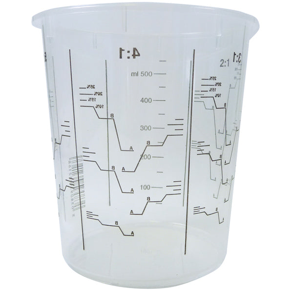 Blandningsmugg 650 ml Heavy Duty, frp med 25 st