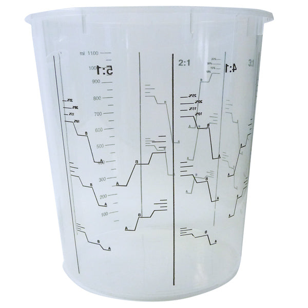 Blandningsmugg 1,3L Heavy Duty, frp med 25 st