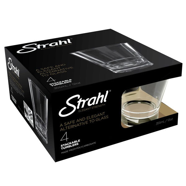 Strahl Glas Rocks Polykarbonat 355 ml. 4 st i presentförpackning