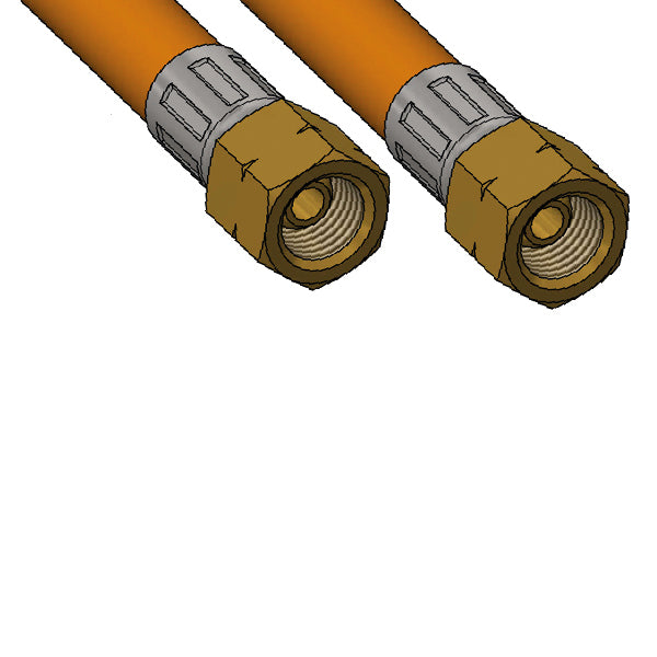 Gasslang med stålinsats 1/4" omkrets